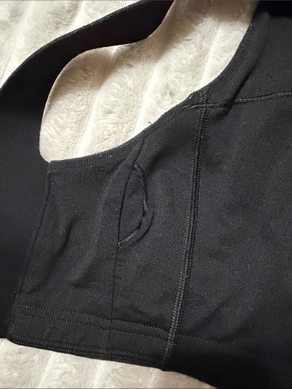 lululemon athletica navy black textured sports bra